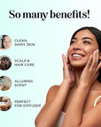 Pure Rosemary Essential Oil for Aromatherapy - Undiluted Rosemary Oil for Hair Skin and Nails - Essential Oil for Diffusers Plus Hair Oil for Enhanced Shine Cleansing and Dry Scalp Treatment