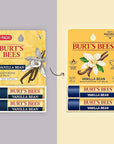 Burt's Bees Lip Balm - Vanilla Bean, Lip Moisturizer With Responsibly Sourced Beeswax, Tint-Free, Natural Origin Conditioning Treatment, 2 Tubes, 0.15 oz.