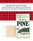 Duke Cannon Supply Co. Big Brick of Soap Bar for Men Holiday Edition - Illegally Cut Pine (Fresh Split Pine Scent), 10 oz. (6 Pack)