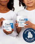 CeraVe Moisturizing Cream, Body and Face Moisturizer for Dry Skin, Body Cream with Hyaluronic Acid and Ceramides, Daily Moisturizer, Oil-Free, Fragrance Free, Non-Comedogenic, 19 Ounce