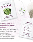NUTRACLEANSE - Detox Tea | Colon Cleanse Tea | Constipation Tea - Full Body Detox Cleanse – Includes Dandelion Root, Milk Thistle and Burdock Root - 20 Enveloped Tea Bags - by Nutra Tea - Herbal Tea