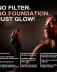 Face Tanning Mist, Organic Ingredients, Sunless Self Tanner, Bronzing, Hydrating, Steak-Free, Long Lasting Glow