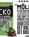 Jocko Mölk Whey Protein Powder 22g Sugar Free Monk Fruit Blend - Muscle Recovery & Growth, Packaging May Vary (31 Servings, Mint Chocolate)