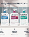 Lubriderm Advanced Therapy Fragrance-Free Moisturizing Lotion with Vitamins E and Pro-Vitamin B5, Intense Hydration for Extra Dry Skin, Non-Greasy Formula, Pack of Three, 3 x 24 fl. oz