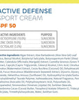 Seaweed Bath Co. Active Defense SPF 50 Sport Broad Spectrum Hybrid Sunscreen Cream, 3.4 Ounce (Pack of 2), Sustainably Harvested Seaweed, Aloe, Watermelon