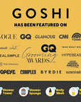 GOSHI Exfoliating Shower Sponge - Rip-Resistant, Rapid-Drying Exfoliating Bath Sponge for All Skin Types - Marigold Yellow - Made in Japan