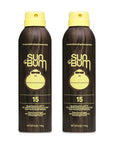 Sun Bum Sun Bum Original Spf 15 Sunscreen Spray Vegan and Reef Friendly (octinoxate & Oxybenzone Free) Broad Spectrum Moisturizing Uva/uvb Sunscreen With Vitamin E 2 Pack
