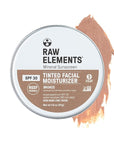 Raw Element Ultra-Moisturizing Tinted Face Cream, Non Toxic 1.8 oz