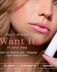 Côte Beauty's Peptide Lip Shine in Lyla, Ultra Hydrating & Long-Lasting Coral Plumping Lip Gloss for Women with Hyaluronic Acid, Shea Butter & Jojoba Oil, Vegan & Cruelty-Free, 0.12 Fl Oz