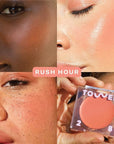 Tower 28 Beauty BeachPlease Cream Blush for Cheeks and Lips - Multi-Purpose Lip and Cheek Tint in Sun-Kissed Peach Blush - for Sensitive Skin – Color RUSH HOUR, Luminous Finish
