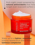 Andalou Natural Purple Carrot + C Luminous Night Cream, Purple Carrot Plus C Luminous, 1.7 Ounce