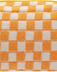 Pazimiik checkered makeup bag for