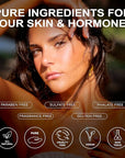 Face Tanning Mist, Organic Ingredients, Sunless Self Tanner, Bronzing, Hydrating, Steak-Free, Long Lasting Glow