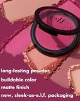 e.l.f Primer-Infused Blush, Long-Wear, Matte, Bold, Lightweight, Blends Easily, Contours Cheeks, Always Rosy, All-Day Wear, Vegan & Cruelty-Free