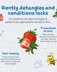 Childs Farm, Kids Hair Conditioner for Dry, Sensitive Skin & Scalp, Strawberry & Organic Mint, Conditions & Nourishes, Vegan, Cruelty-Free, 8.4 Fl Oz