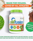 SAN Nutrition RawFusion Plant Protein Powder, Peanut Chocolate Fudge, 32.9 Ounce, Pack of 1