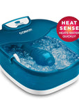 Conair Pedicure Foot Spa Bath with Heat reaching 104 Degrees, Massaging Foot Rollers, Soothing Bubbles, Pumice Stone and Nail Brush Included
