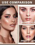 Bronzer Stick Highlighter Stick Cream Contour Stick Makeup,2PCS Beginner-Light Medium
