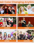 Temporary Orange Hair Color Wax for Kids, Women, Men - Washable Styling Mud, Instant Coloring Gel Cream for Girls, Boys, Teens - DIY Dye for Cosplay, Halloween, Children's Day