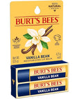 Burt's Bees Lip Balm - Vanilla Bean, Lip Moisturizer With Responsibly Sourced Beeswax, Tint-Free, Natural Origin Conditioning Treatment, 2 Tubes, 0.15 oz.