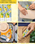 36 Sets Sunscreen for Baby Shower Party Favors SPF 30 Baby Shower Mini Sunscreen Lotion 1 oz Resistant Travel Sunscreen Bulk Thank You Gifts for Guest Party Supplies(Lemon)