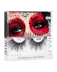 KISS Halloween Lash Drip False Eyelashes, Spiky X Boosted Volume, Unique Wet Look Hydrated Effect, Multi-Length Rewearable Fake Eyelashes, Wispy Crisscross Lash Pattern, Style ‘Icy’, 1 Pair, Packaging May Vary