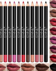 IS'MINE Matte Lip Liner Set - 12 Assorted Colors High Pigmented Natural Lip Makeup Soft Pencils Longwear Smooth Ultra Fine (Color Set -1)