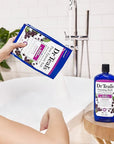 Dr Teal's Epsom Salt Magnesium Soak, Black Elderberry with Vitamin D, 3 lbs (Pack of 4)