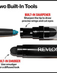 Revlon ColorStay Pencil Waterproof Eyeliner, Smudge-Proof, Eye Makeup with Built-In Sharpener, Packaging May Vary, 210 Teal, 0.01 oz