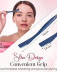 Dermaplane Razor, Eyebrow Razor & Peach Fuzz Remover, Micro-Pitch Facial Razors for Men & Women, Dermaplaning tool for Sensitive Skin Exfoliation with Protective Cover, Red, White, Blue (3-pack)