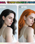 Orange Temporary Hair Color Spray - Gentle Formula, Washable & Non-Sticky | Instant Hair Dye Alternative for Adults | Halloween, Costume, Party Makeup, 150ml