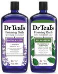 Dr Teal's Foaming Bath with Pure Epsom Salt, Lavender & Eucalyptus, 34 fl oz (Pack of 2)