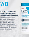 CeraVe 2 In 1 Hydrating Anti Dandruff Shampoo And Conditioner, 1% Pyrithione Zinc Dandruff Treatment, Color Safe & Sulfate Free Shampoo And Conditioner, Helps Eliminate Dandruff & Relieve Itchy Scalp