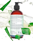 PURA D'OR 16 Oz ORGANIC Aloe Vera Gel - Lavender - All Natural - ZERO Artificial Preservatives - Deeply Hydrating & Moisturizing - Sunburn, Bug Bites, Rashes, Small Cuts, Eczema Relief - Skin & Hair