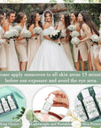 6 Pcs Wedding Sunscreen Bulk Travel Size Sunscreen SPF 50 Mini Sunscreen with Zinc Oxide Titanium Dioxide for Wedding Party Gifts(Eucalyptus)