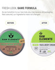 Raw Elements Face and Body Mineral Sunscreen SPF 30 Tin, Organic Sunblock Daily Protection, Non Toxic Reef Safe, Water Resistant, Cruelty Free, Plastic Free, 3 oz (Pack of 1)