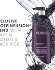 Nexxus Keraphix Shampoo and Conditioner - Damaged Hair Treatment System with Keratin Protein and Black Rice, 2 Count & 3 Repair Masks Treatment, 33.8 oz, 1.5 oz, 3 Count, 5 Count ( Pack of 1)