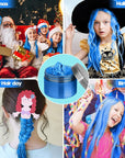 Blue Hair Color Wax - Temporary & Washable Hair Styling Mud Gel for Men, Women, Kids,For Halloween, Cosplay, Party, Crazy Hair Day & Children's Day