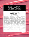 Palladio Lip Gloss, Pink Candy, Non-Sticky Lip Gloss, Contains Vitamin E and Aloe, Offers Intense Color and Moisturization, Minimizes Lip Wrinkles, Softens Lips with Beautiful Shiny Finish