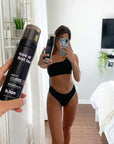 b.tan Violet Self Tanner | Love At First Tan - Fast, 1 Hour Express Sunless Tanning Mousse, Violet-Based, Cancels Orange Tones, No Fake Tan Smell, No Added Nasties, Vegan, Cruelty Free, 6.7 Fl Oz