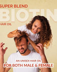 Super Blend Rosemary Mint Biotin Hair Growth Oil With Vit B5 & E, Argan & 21+ Natural Herbs for Scalp & Hair Strengthening - Controls Hair Fall and Promotes Healthy Hair Growth 100 ml