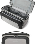 BAGSMART Toiletry Bag for Men, Wide Opening Travel Bag for Toiletries, Dopp Kit Water Resistant Shaving Hygiene Bag for Bathroom Shower, Toiletries Accessories,Travel Essentials-Gray