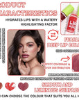 6 Colors Lip Oil Set,Big Brush Head Lip Glow Oil,Moisturizing Shiny Lip Plumping Lip Gloss Oil,Non-sticky Long Lasting Hydrating Tinted Lip Oil for Women