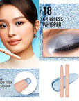 Oulac Waterproof Eye Shadow Stick Smooth and Long Lasting, Shimmering Glitter Finish, Blendable Eyes Makeup, Vegan & Cruelty-Free 1.25g, 18 Careless Whisper