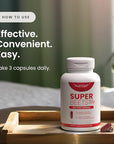 humanN SuperBeets Beet Root Capsules Quick Release 1000mg, Helps Support Nitric Oxide Production, Blood Pressure, Heart Health, Contains Beet Root Powder, Studied Antioxidants 90 Count Non-GMO Powder