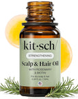 Kitsch Rosemary Oil for Hair Growth – Hair Oil with Biotin, Castor & Jojoba – Pre-Wash Scalp oil for Hair Care – Lavender Scent – 10mL