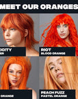 Good Dye Young Semi-Permanent Hair Color, Vegan and Cruelty-Free Orange Hair Dye, Last up to 24 Washes, Non-Damaging Conditioning Hair Color (5FL OZ, Riot)
