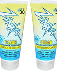Zinka Clear Zinc Oxide Water Resistant SPF 30 Sunscreen Paraben Free 3 Ounce (Pack of 2)