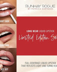 Runway Rogue Try Me x 3 Mini Long Wear Limited Edition Liquid Lipstick Set, Rodeo Trio (‘Soft Box’, ‘Jet Set’, ‘Couture’)