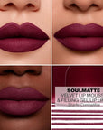Morphe Soulmatte Velvet Lip Mousse Matte Lipstick - Air-Whipped, Soft Matte Lip Makeup with Vitamin E to Hydrate, Soften and Smooth Lips - Compatible (0.128 Oz)